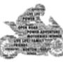 Personalised Motorbike/Racing Bike Word Art Print, thumbnail 3 of 3