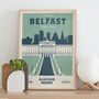 Personalised Belfast Marathon Print, Unframed, thumbnail 1 of 6
