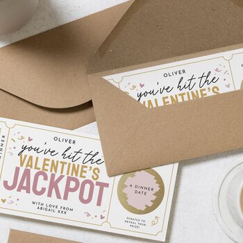 Personalised Valentines Date Scratch Gift Voucher, 3 of 4