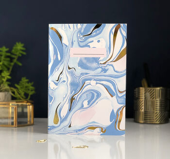 Hand Marbled Gold Foil Notebook Pack, 9 of 9