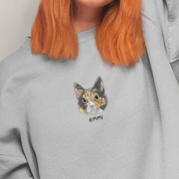 Personalised Pet Face Portrait Sweatshirt, 4 of 10