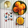 Melamine And Cork Butterflies Coasters, thumbnail 1 of 6