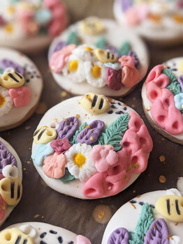 Personalised Bumble Bee Meadow Letterbox Biscuits, 5 of 9