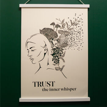 Inspirational 'Inner Whisper' White Papercut Wall Art, 3 of 5