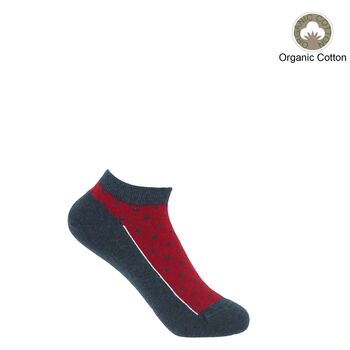 Organic Sport And Organic Polka Women's Trainer Socks, 3 of 8