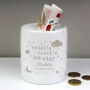 Personalised Twinkle Twinkle Ceramic Money Box, thumbnail 3 of 4