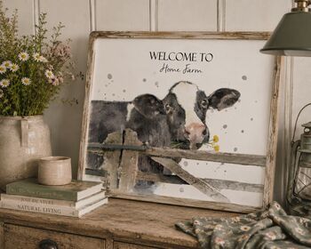 Personalised Home Print Cow, 2 of 3