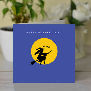 Happy Mother's Day 'Witch And Moon' Card, 2 of 2