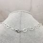 Ladies Sterling Silver Hammered Chain, thumbnail 5 of 7