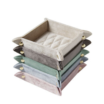 Quilted Velvet Catchall Jewellery Tray, 4 of 9