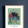 Illustrated Family Print, thumbnail 1 of 6