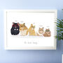 Personalised Hamster Family Print, thumbnail 1 of 2