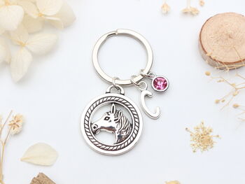 Personalised Horse Keyring Horse Rider Gift, 2 of 9