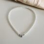 Classic Swarovski Pearl Necklace, thumbnail 1 of 3