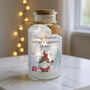 Personalised Gonk Christmas Scene LED Jar, thumbnail 1 of 6