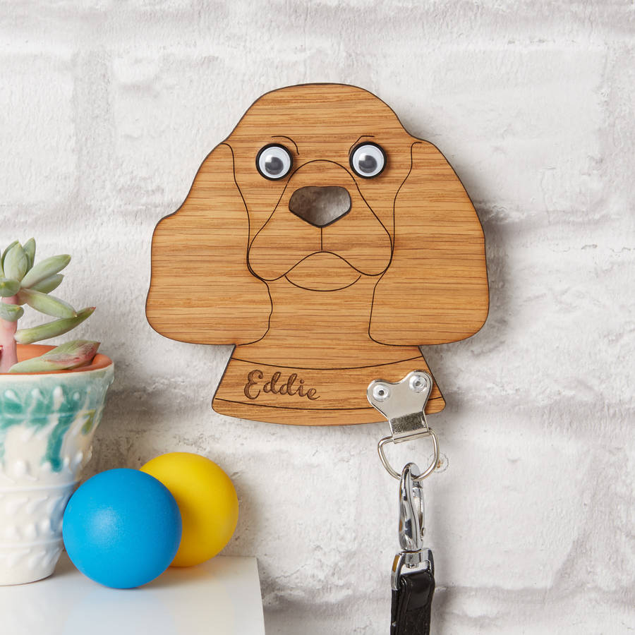 Personalised Dog Breed Lead Holder Hook By MijMoj Design