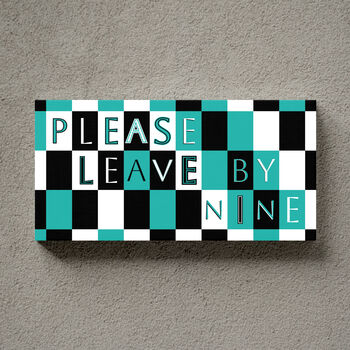Please Leave By Nine Print Personalised Gift, 2 of 9
