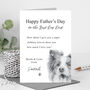 Border Collie Father's Day Card From The Dog, thumbnail 1 of 4