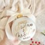 First Christmas As Mr And Mrs Ceramic Bauble, thumbnail 2 of 3