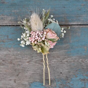 Wedding Bouquet, Buttonhole, Hair Pin Hydrangea Rose, 4 of 4