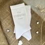 The Bridesmaid Personalised Wedding Socks, thumbnail 1 of 4