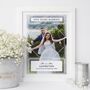 Five Years Married Couples Photo Print Personalised Anniversary Gift, thumbnail 1 of 6