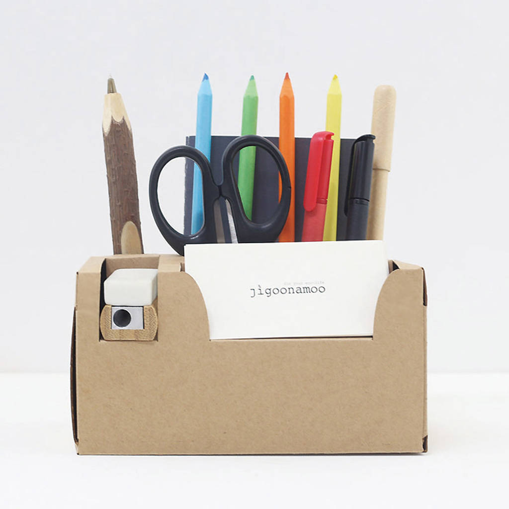 Diy Paper Desk Tidy Box By Toothpic Nations Notonthehighstreet Com