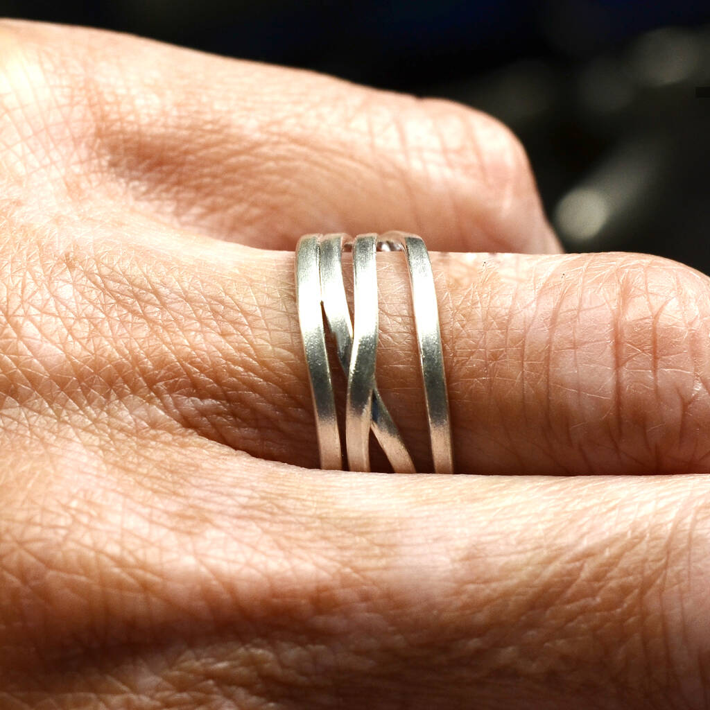 Ring with raised inner spiral - GreekArt