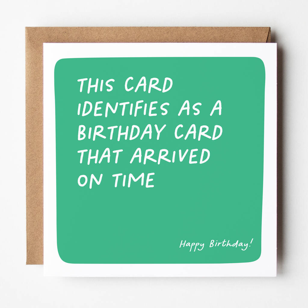 Belated Birthday Card, 1 of 3