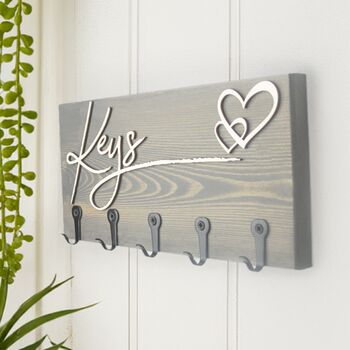 Wooden Wall Key Hooks, 5 of 7