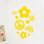 Peace And Love Wall Stickers, thumbnail 3 of 6