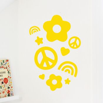 Peace And Love Wall Stickers, 3 of 6