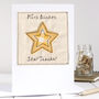 Personalised Star Teacher Thank You Card, thumbnail 1 of 12