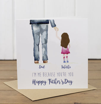 Personalised Daughter Girl Father's Day Card, 3 of 6