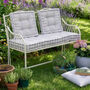 Pyreneés Stripe Garden Bench Cushion, thumbnail 2 of 2