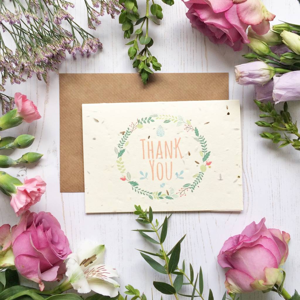 Plantable Thank You Card, 1 of 3