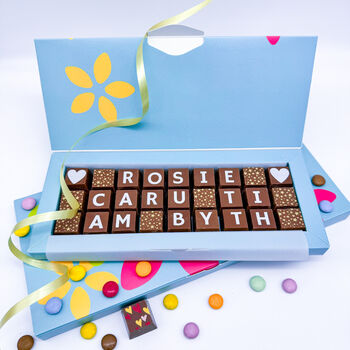 Personalised Welsh Love You Forever Chocolate Gift, 3 of 8