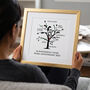 Personalised Pearl Anniversary Family Tree Print, thumbnail 1 of 10