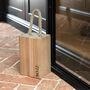 Personalised Solid Oak Door Stop, thumbnail 2 of 6