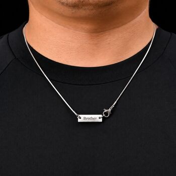 Customisable Silver Snake Chain Necklace, 7 of 9
