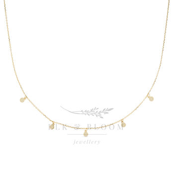 Dainty 18 K Gold Plated Disc Coin Choker Necklace, 2 of 8