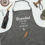 Personalised If He Can't Fix It No One Can Apron, thumbnail 1 of 4
