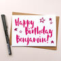 Personalised 'Happy Birthday' Greeting Card, thumbnail 4 of 11