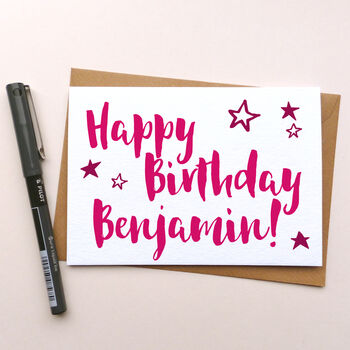 Personalised 'Happy Birthday' Greeting Card, 4 of 11