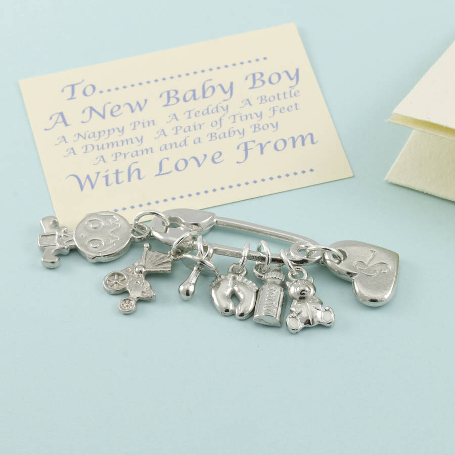 new baby boy charms for christening gifts by multiply design