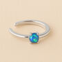 Sterling Silver Blue Opal Ear Cuff, thumbnail 1 of 4