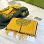 Gift Boxed Cashmere Tree Of Life Scarf, thumbnail 1 of 9