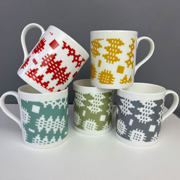 Welsh Blanket Print China Mug, 2 of 12