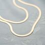Edie Personalised Layer Herringbone Chain Necklace, thumbnail 2 of 5