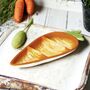 Carrot Shaped Ceramic Snack Tray, thumbnail 4 of 6
